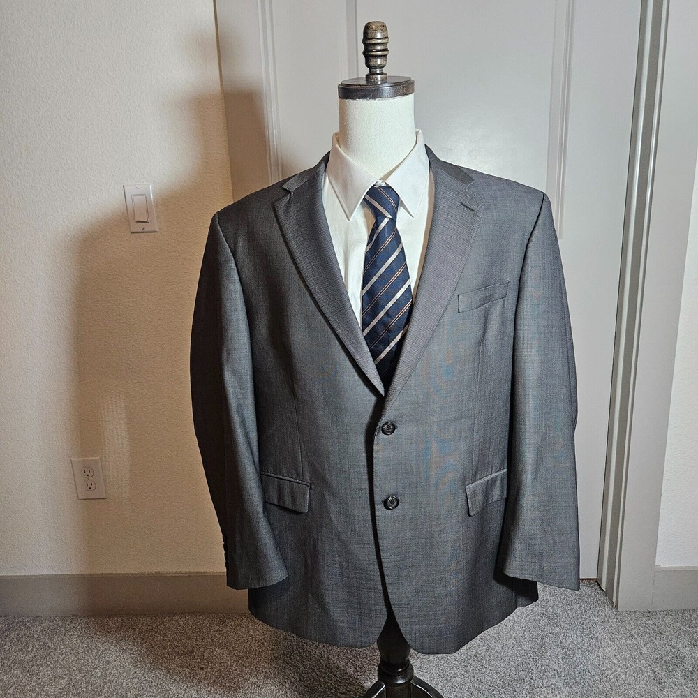 Lauren‎ Ralph Lauren 46R Wool Suit Blazer Sport Coat Jacket Men Gray
